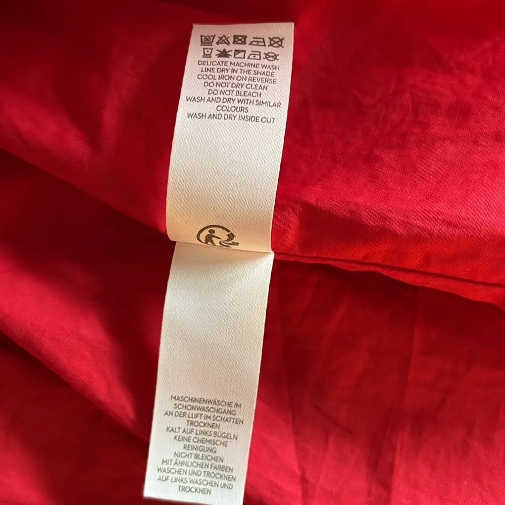 MiniBoden Red Shiny Tulle Dress 8/9 - Picture 7 of 10